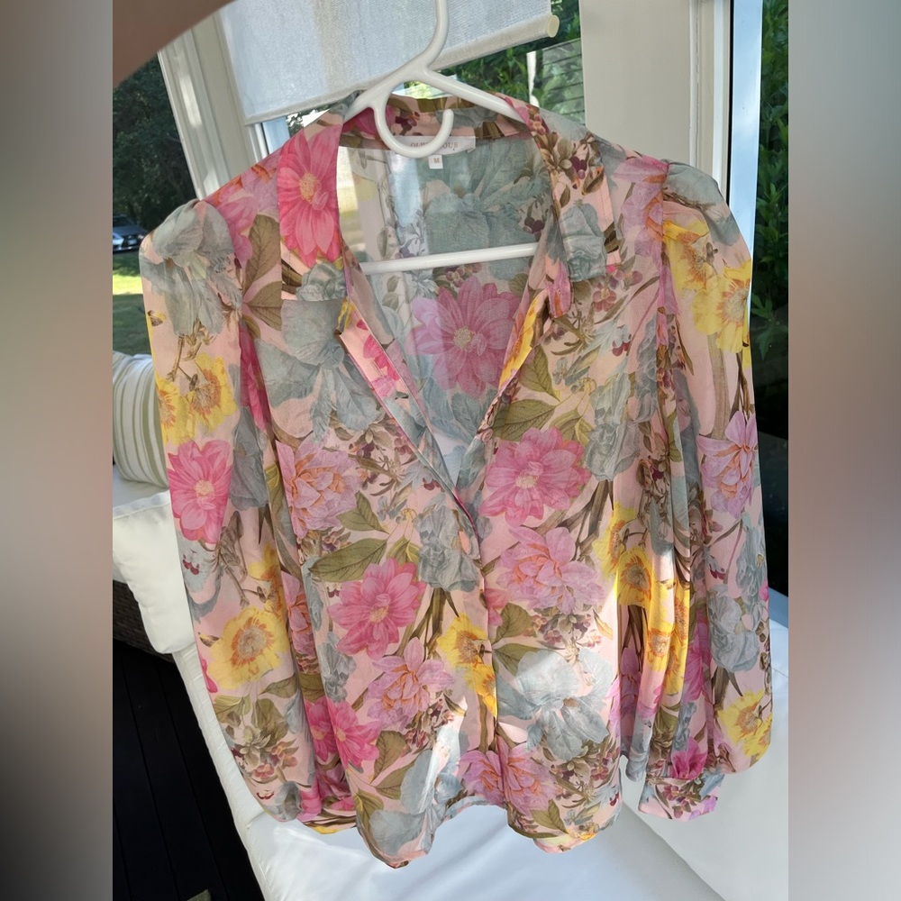 Floral Sheer Blouse